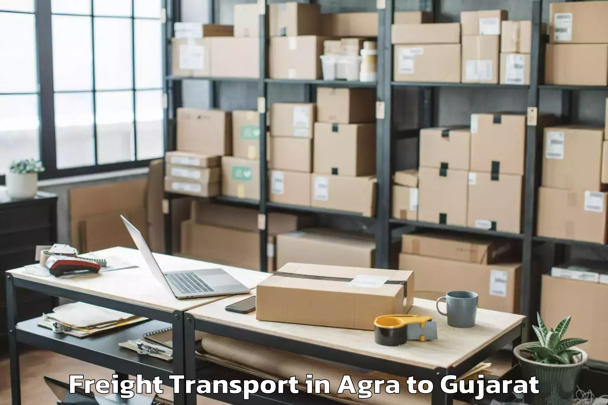 Get Agra to Marwadi University Rajkot Freight Transport